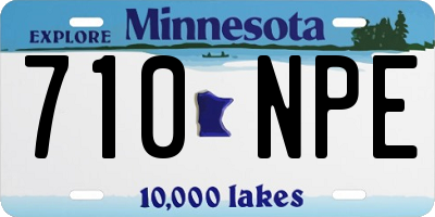 MN license plate 710NPE