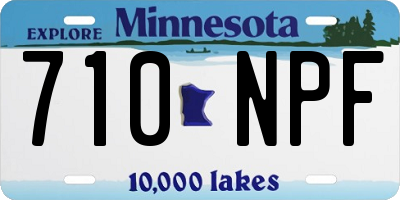 MN license plate 710NPF