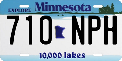 MN license plate 710NPH