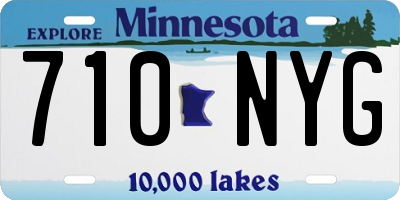 MN license plate 710NYG