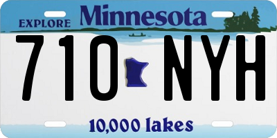 MN license plate 710NYH