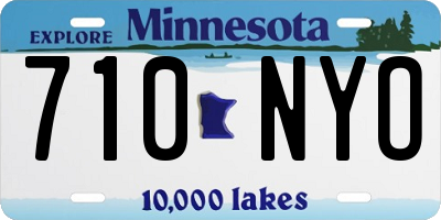 MN license plate 710NYO