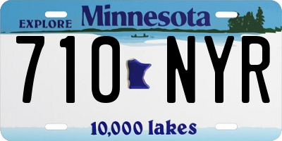 MN license plate 710NYR