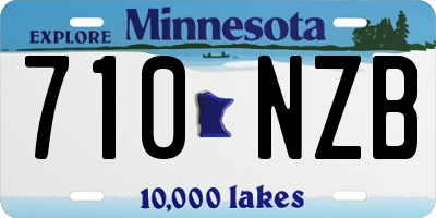 MN license plate 710NZB