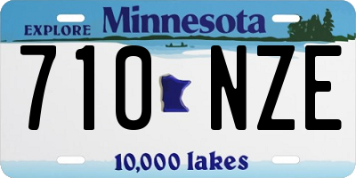 MN license plate 710NZE