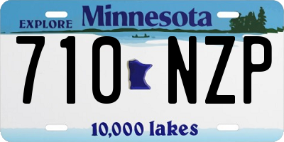 MN license plate 710NZP