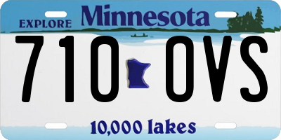 MN license plate 710OVS