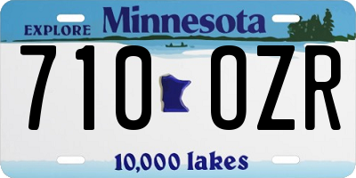 MN license plate 710OZR