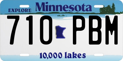 MN license plate 710PBM