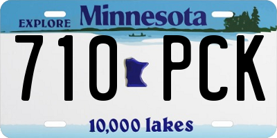 MN license plate 710PCK