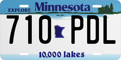 MN license plate 710PDL