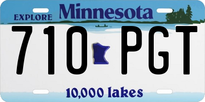 MN license plate 710PGT