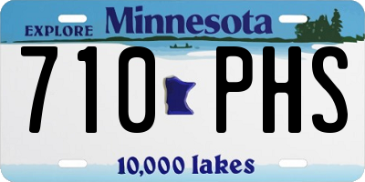 MN license plate 710PHS