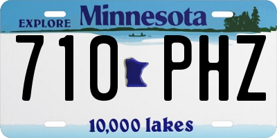 MN license plate 710PHZ