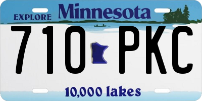 MN license plate 710PKC