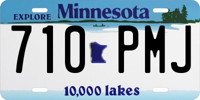 MN license plate 710PMJ