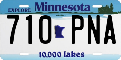 MN license plate 710PNA