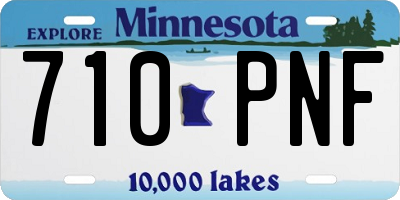MN license plate 710PNF