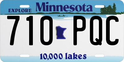MN license plate 710PQC