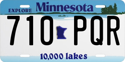MN license plate 710PQR
