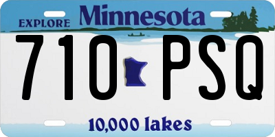 MN license plate 710PSQ