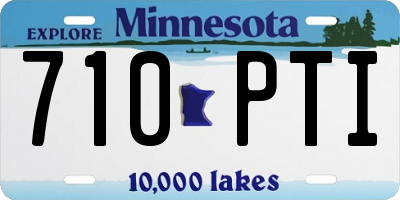 MN license plate 710PTI