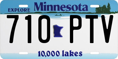 MN license plate 710PTV