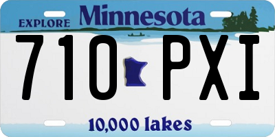 MN license plate 710PXI
