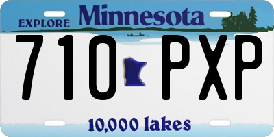 MN license plate 710PXP