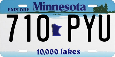 MN license plate 710PYU