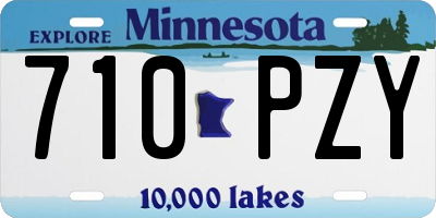 MN license plate 710PZY