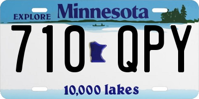 MN license plate 710QPY