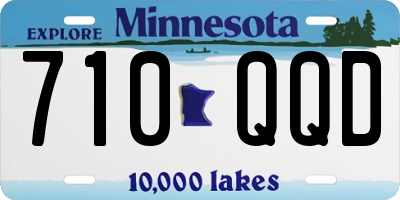 MN license plate 710QQD