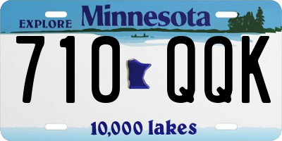 MN license plate 710QQK