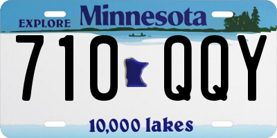 MN license plate 710QQY