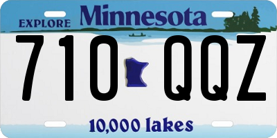 MN license plate 710QQZ