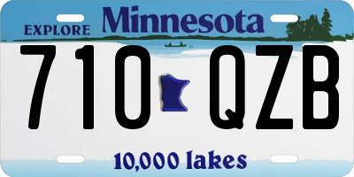 MN license plate 710QZB