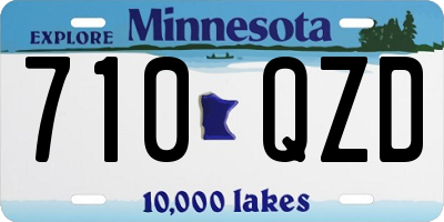 MN license plate 710QZD