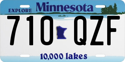 MN license plate 710QZF
