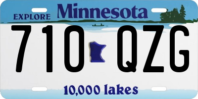 MN license plate 710QZG