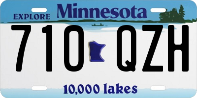 MN license plate 710QZH