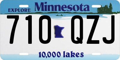 MN license plate 710QZJ