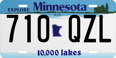 MN license plate 710QZL