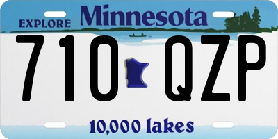 MN license plate 710QZP