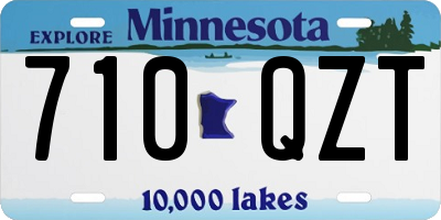 MN license plate 710QZT