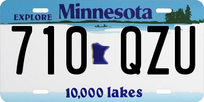 MN license plate 710QZU