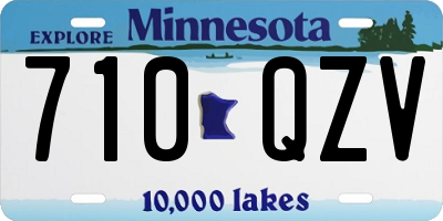 MN license plate 710QZV