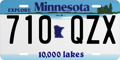 MN license plate 710QZX