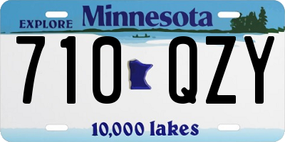 MN license plate 710QZY