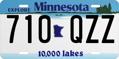 MN license plate 710QZZ